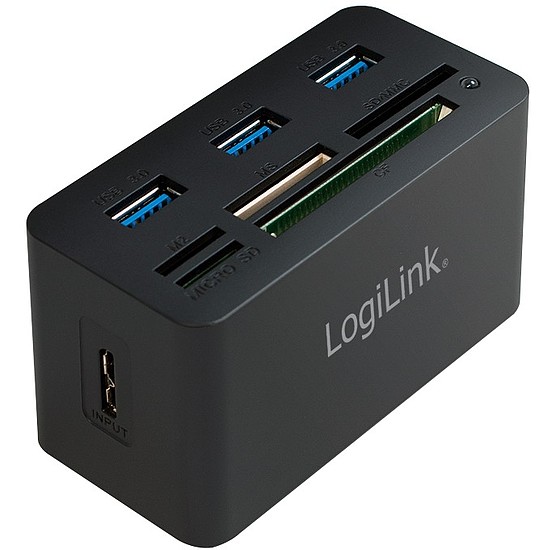 LogiLink USB 3.0 Hub with All-in-One Card Reader (CR0042)