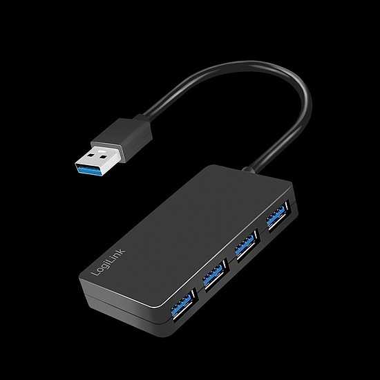 Logilink USB 3.2 Gen1, 4 portos hub, fekete (UA0396)