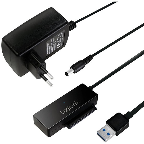 Logilink USB Adapter, USB 3.0 AM to SATA, for 2.5" & 3.5" HDD/SSD (AU0050)