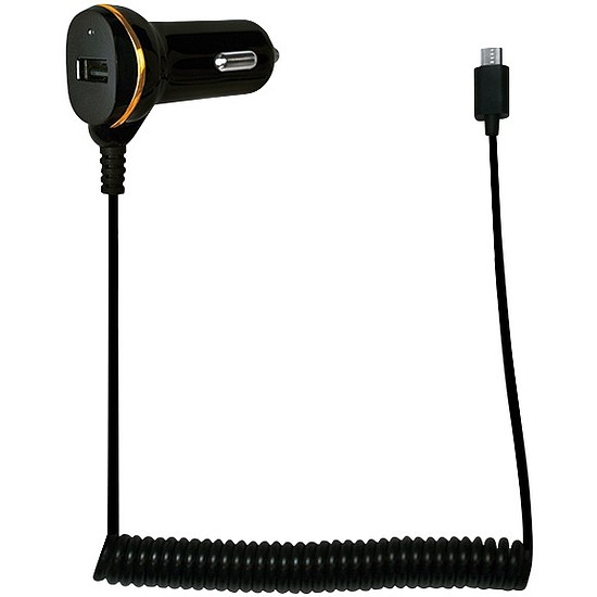Logilink USB autós töltő fix Micro-USB kábel, plusz 1x USB Port, 10.5W (PA0147)