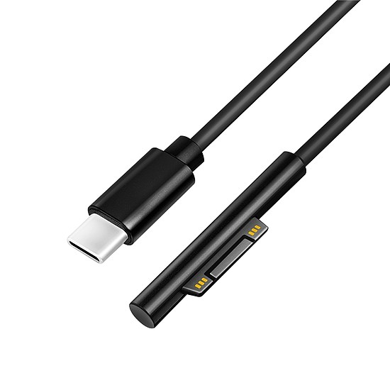 Logilink USB-C-kábel, USB-C/M MS Surface/M (90 ), PD, fekete, 1,8 m