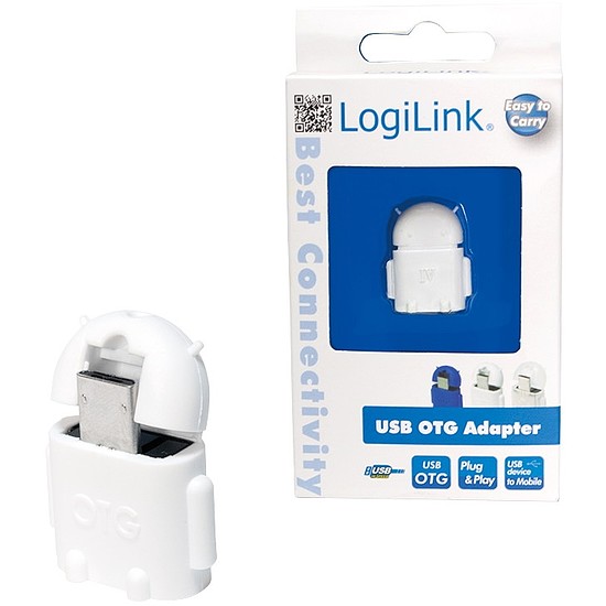 LogiLink USB micro USB OTG adapter fehér (AA0063)