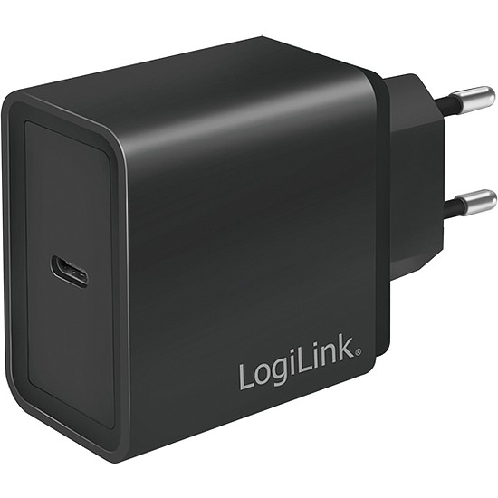Logilink USB Wall Charger, 1port, 1x USB-CF, 18W, w/PD, black (PA0258)