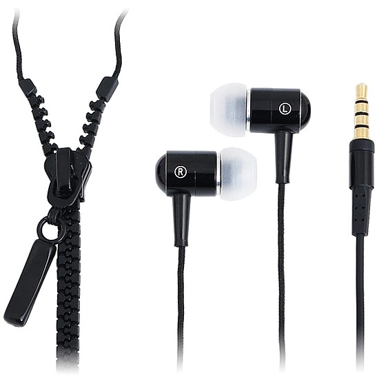 LogiLink "Zippzár´´ Sztereo mikrofonos fülhallgató, távirányítóval, fekete (HS0021)