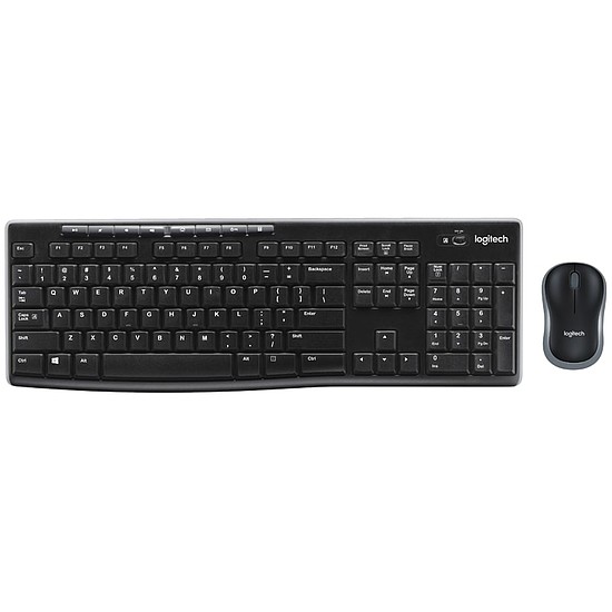 Logitech billentyűzet MK270 vezeték nélküli HU USB + optikai egér fekete 920-004526