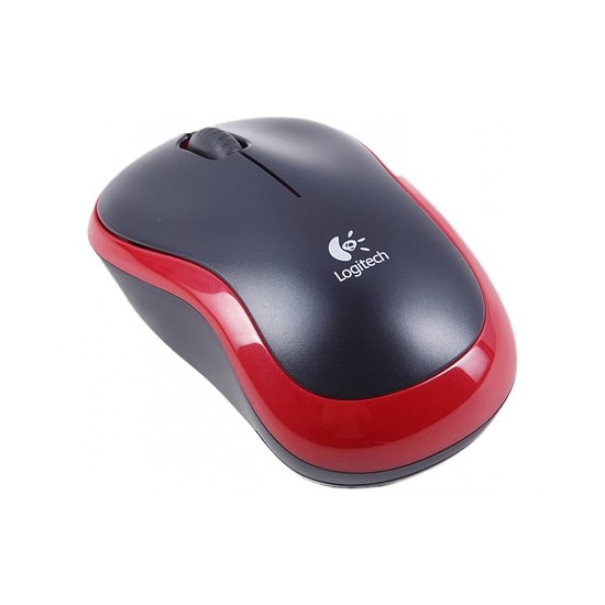 Logitech M185 vezeték nélküli optikai egér 3 gombos 1000dpi piros 910-002240