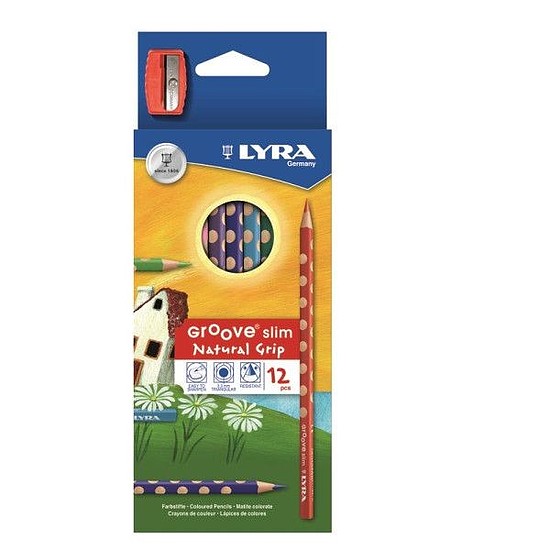 Lyra Groove Slim színesceruza készlet 12db-os normál háromszög
