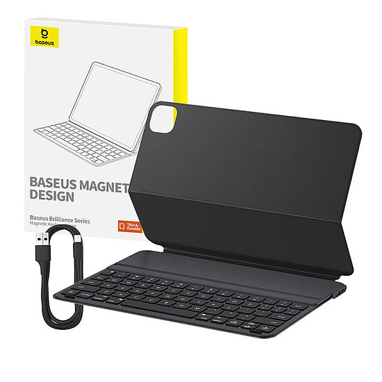 Mágneses billentyűzet tok Baseus Brilliance Pad Pro12,9" fekete (P40112602111-04)