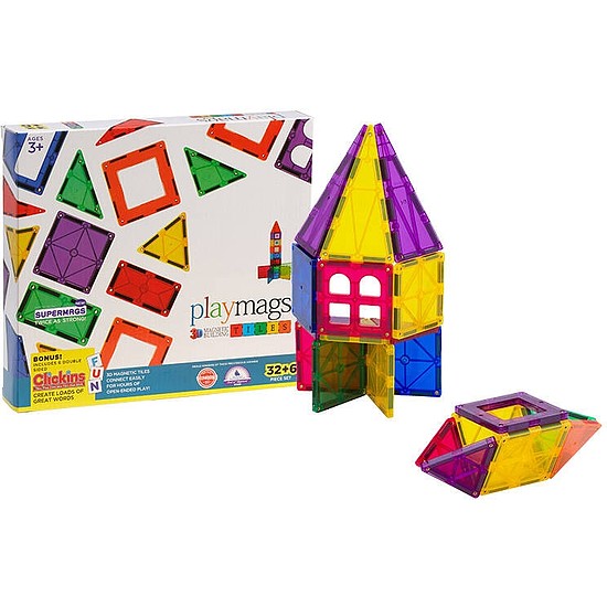 Mágneses csempe 3D Playmags 165 - 32 db készlet