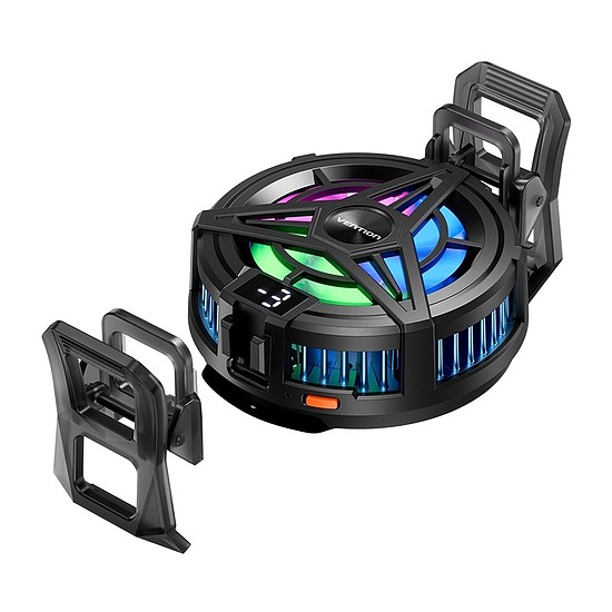 Mágneses hűtő mobiltelefonokhoz Vention fekete (KQKB0)