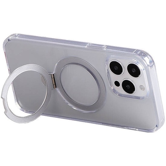 Mágneses védő telefontok tartóval Joyroom JR-BP004 iPhone 15 Pro készülékhez átlátszó (JR-BP004 iP 15 Pro T)