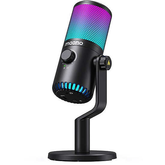 Maono DM30RGB játékmikrofon fekete (DM30RGB black)
