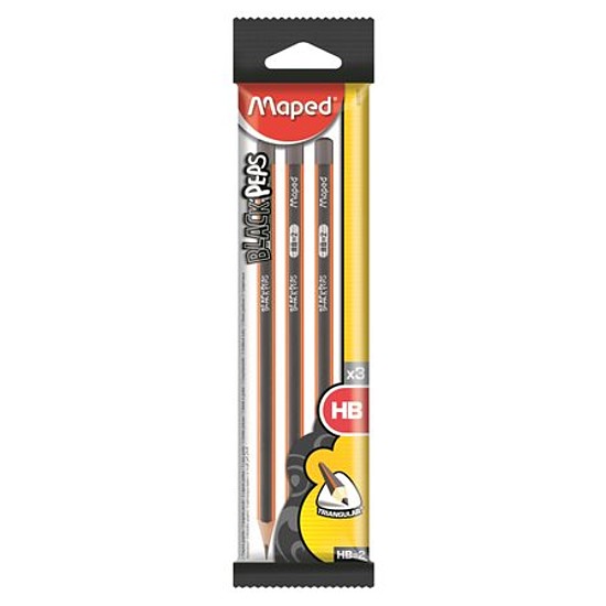 Maped Black Peps grafitceruza HB 3db-os fekete normál háromszög 850011