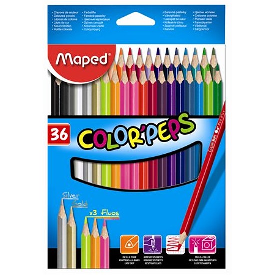 Maped Color Peps színesceruza készlet 36db-os normál háromszög