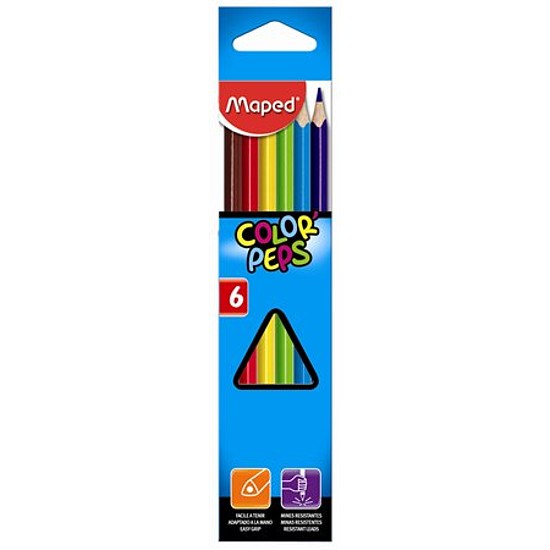 Maped Color Peps színesceruza készlet 6db-os normál háromszög