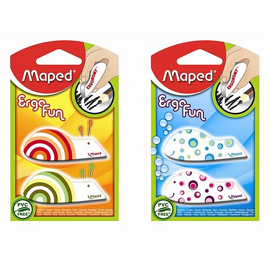Maped Ergo Fun radír vegyes mintával 2db/bliszter