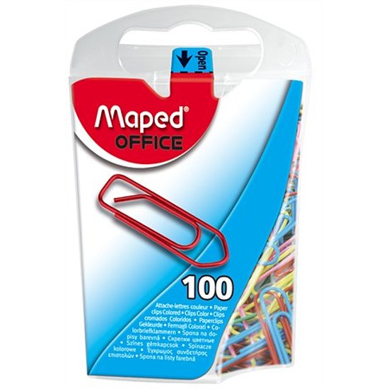 Maped gemkapocs 25mm színes 100 db/bliszter