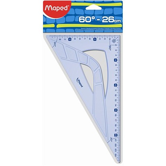 Maped Graphic háromszög vonalzó műanyag 60 fokos 26 cm