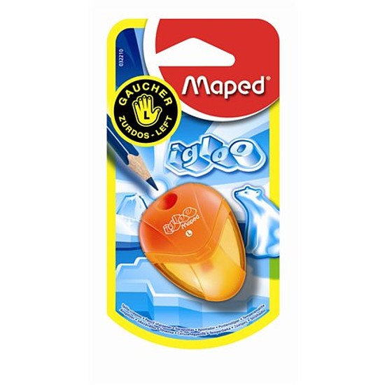 MAPED I-GLOO hegyező tartályos 1 lyukú vegyes színek balkezes bliszteres