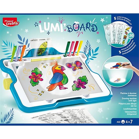 Maped Kreatív készségfejlesztő rajzkészlet, "Lumi Board"4 éves kortól ajánlott. 