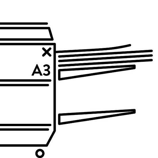 Másolás A/3 fekete-fehér 1 oldalas 1-100 lapig (lapadagolható)