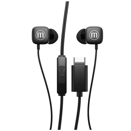 Maxell USB-C SQUARE fülhallgató fekete