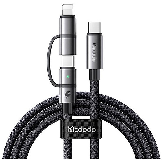Mcdodo 2 az 1-ben kábel CA-0450 USB-C - USB-C + Lightning, 1,2 m