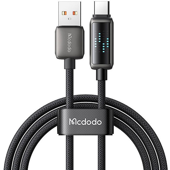 Mcdodo CA-2350 USB-A-USB-C kábel, 6A, LED kijelző, 1,2 m