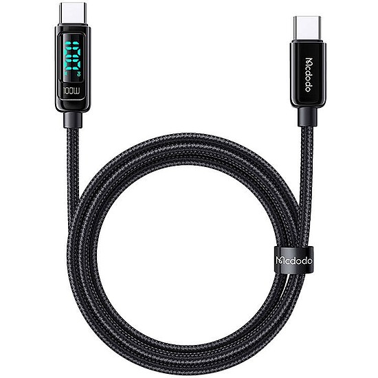 Mcdodo CA-8820 100 W USB-C-USB-C kábel, 1,2 m (fekete)