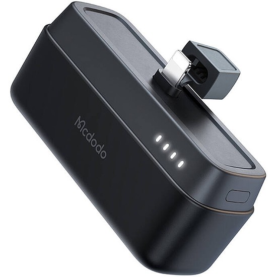 Mcdodo Power Bank MC-6281 20 W, 5000 mAh Lightning csatlakozóval (fekete)