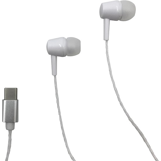 Media-Tech Magicsound fülhallgató, USB Type-C, Fehér (MT3600W)