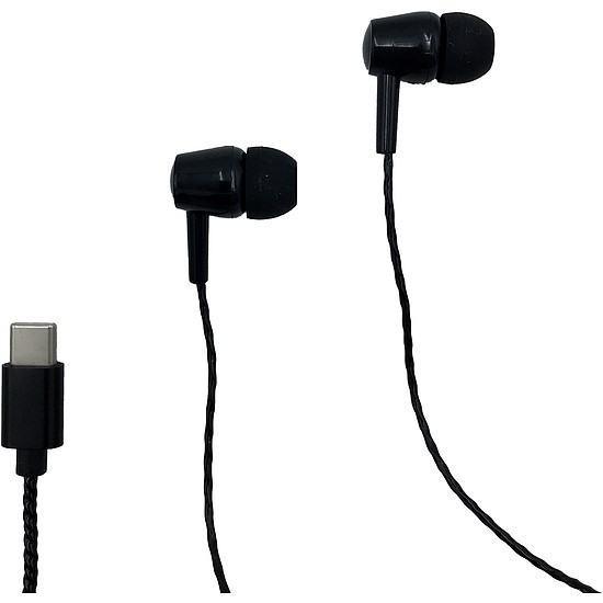 Media-Tech Magicsound fülhallgató, USB Type-C, Fekete (MT3600K)