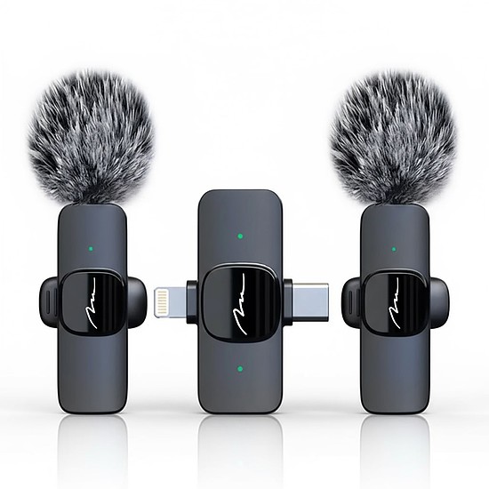 Media-Tech MICRO-MIC DUO vezeték nélküli csiptetős mikrofonkészlet (MT416)