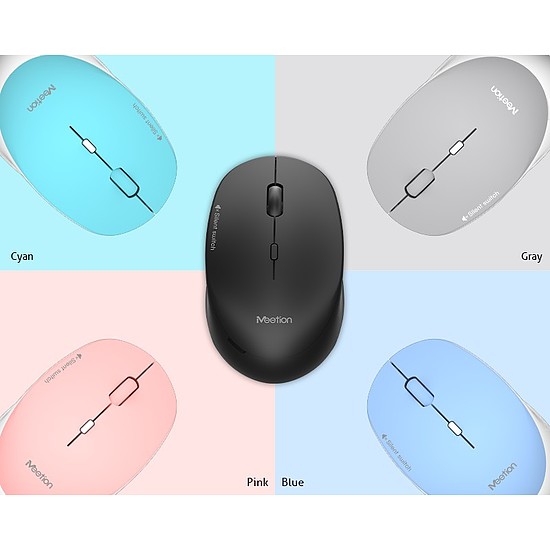 Meetion MT-R570 vezeték nélküli 2,4GHz optikai egér 3+1 gombos 1600 dpi cyankék