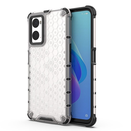 Méhsejt tok páncélozott burkolat gél kerettel Oppo A76 / Oppo A36 / Realme 9i átlátszó