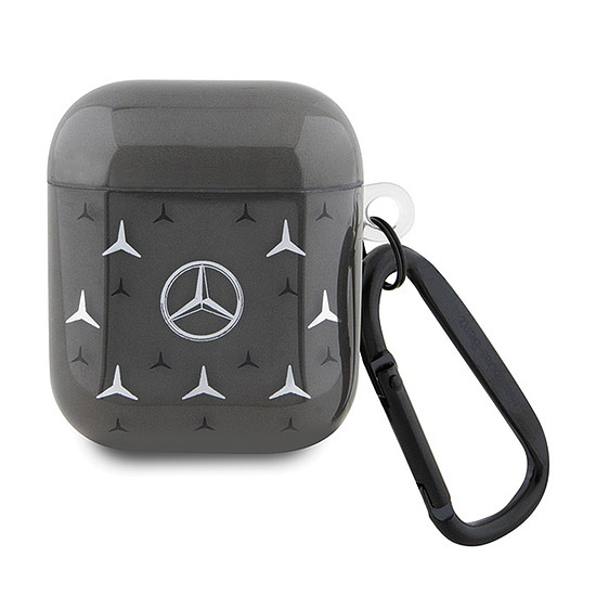 Mercedes Large Star Pattern - AirPods 1/2 generációs tok fekete (MEA28DPMGS)
