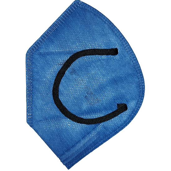 Metkon FFP2 maszk, 5 rétegű, kék CE jelöléssel