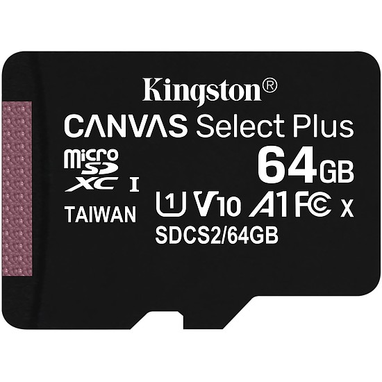 MIcro SD 64Gb Kingston Class10 SDXC Canvas SDCS2/64GBSP