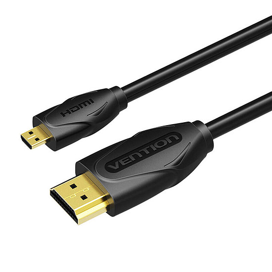 Mikro HDMI-kábel 1,5 m-es Vention VAA-D03-B150 fekete