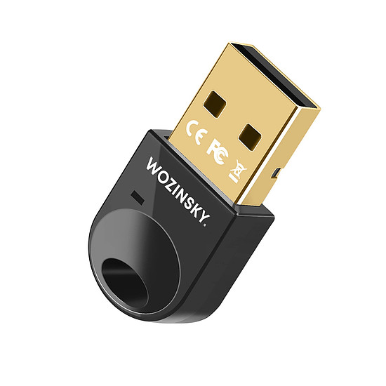 Mini Bluetooth 5.4 adapter Wozinsky WUSB54YS USB-A vevőegység adó számítógéphez - fekete