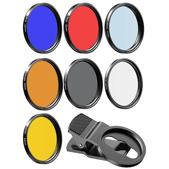 Mobil szűrőlencse készlet APEXEL APL-52UV-7F 52mm 7in1