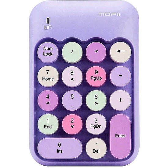 MOFII vezeték nélküli numerikus billentyűzet (ANGOL) X910 lila (X910 Purple)