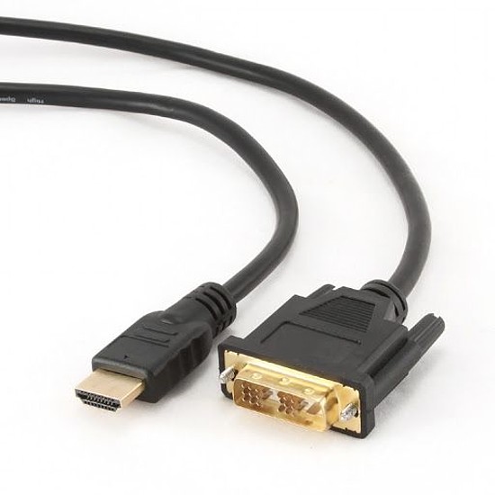 Monitor konverter kábel HDMI M papa - DVI M papa 0,5m összekötő, átalakító kábel 85581