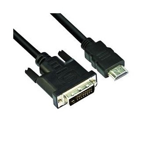 Monitor konverter kábel HDMI M papa - DVI M papa 1,8m összekötő, átalakító kábel CC-HDMI-DVI-6