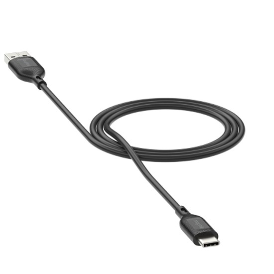 Mophie Charge Essentials USB-A - USB-C kábel 1m - fekete