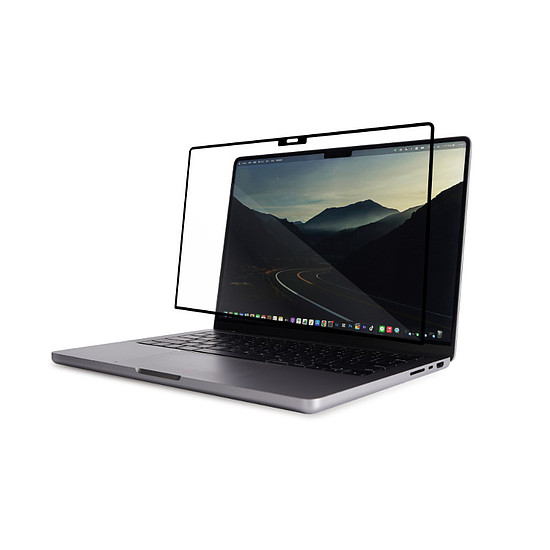Moshi iVisorXT - Képernyővédő fólia MacBook Pro 14"-hez M3/M2/M1/2023-2021 fekete keret (99MO040915)