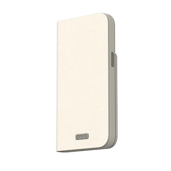 Moshi Overture MagSafe - Bőr 3 az 1-ben tok felhajtható borítással iPhone 15 Pro Max tojásfehérje telefonhoz (99MO231208)