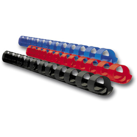 Műanyag spirál 28 mm piros 270 laphoz 50 db/doboz