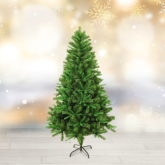 Műfenyő - 180 cm - 3D lucfenyő - kétszínű - PVC (56485C)