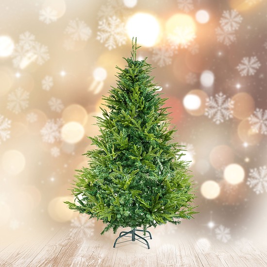 Műfenyő - 180 cm - 3D lucfenyő - PE / PVC (56480C)